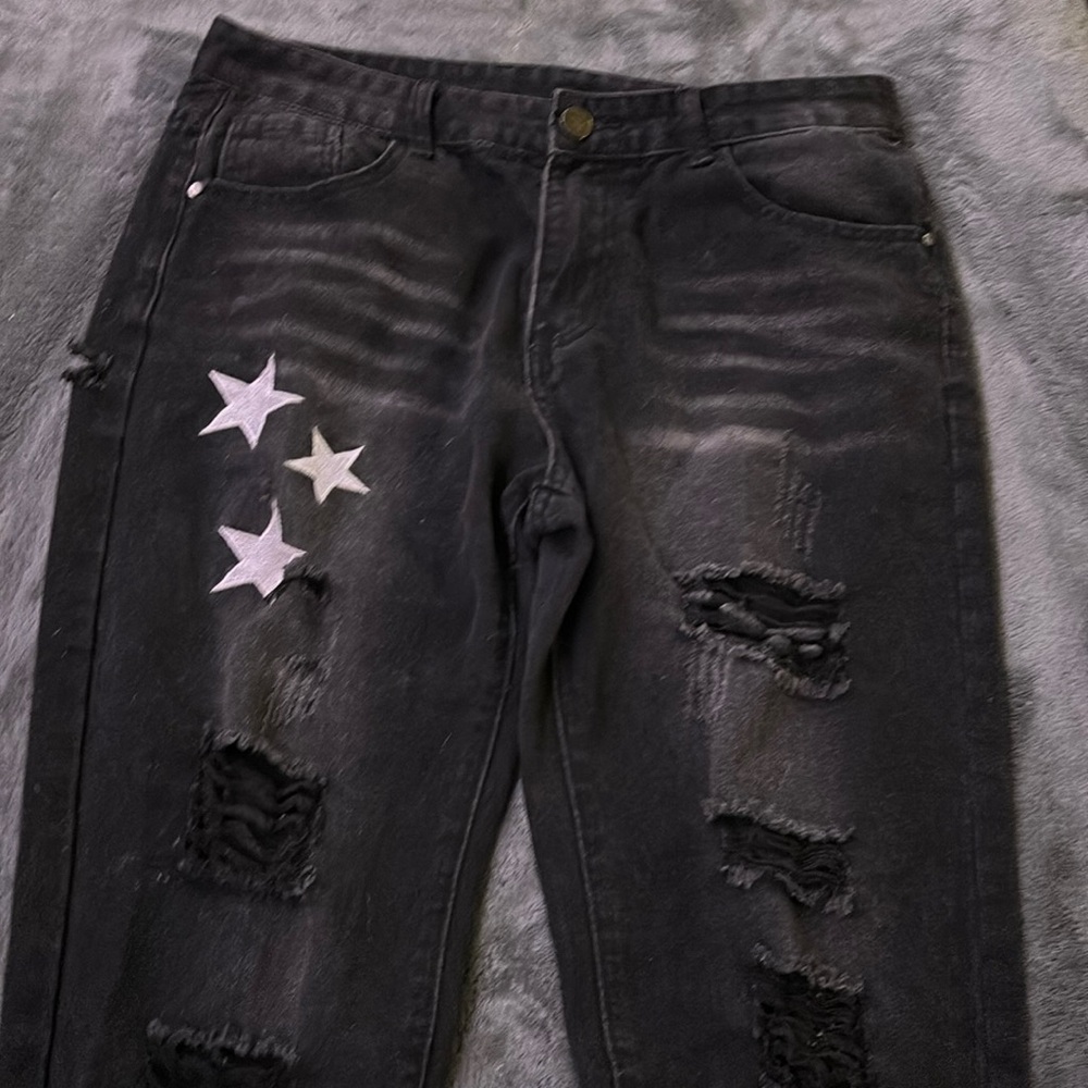 Black Demin Jeans, Y2K